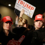 Deanne Rubinoff, left, and son Jackson, both from Boston, wait with other supporters for Republican presidential candidate, businessman Donald Trump to attend a primary night rally, Tuesday, Feb. 9, 2016, in Manchester, N.H. © David Goldman/AP Images. http://www.apimages.com/metadata/Index/GOP-2016-Trump/7ccb08e3c5e84c1fa3b6b82dce59fe46/1/0