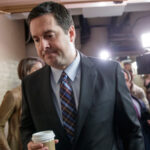 House Intelligence Committee Chairman Rep. Devin Nunes is pursued by reporters on March 28, 2017.
