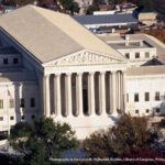 Aerial view of the Supreme Court, Washington, D.C.
