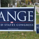Political campaign yard signs, Dubuque, Iowa