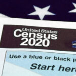 close up of 2020 census document form
