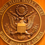 Photograph of plaque and seal for United States District Court, Middle District of Georgia