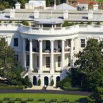 White House in Washington D.C., taken from the Washington Monument.